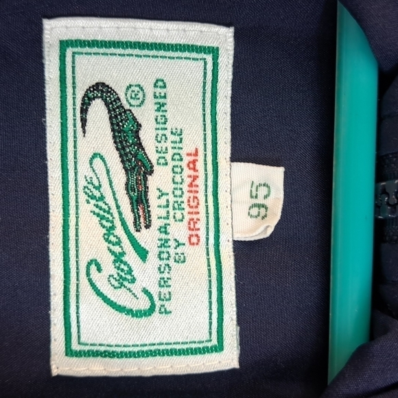 Crocodile Sport embroidered dark blue light weight men's medium jacket - Picture 3 of 7